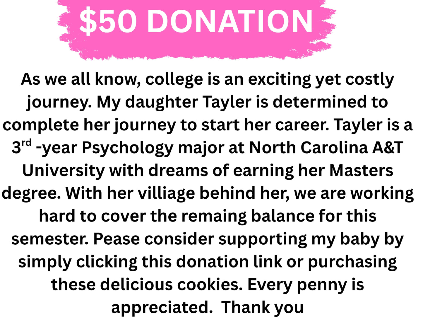 $50 Donation
