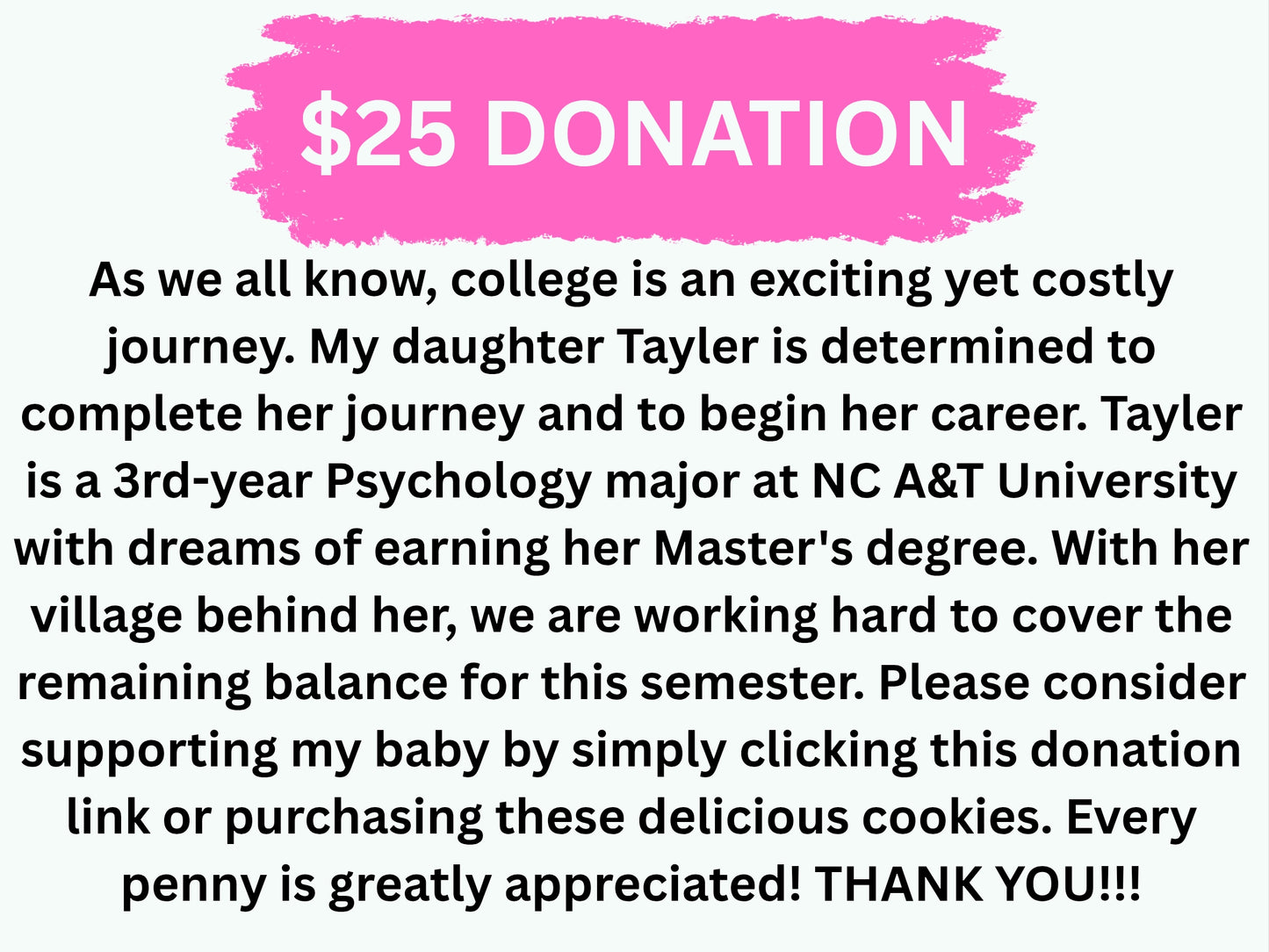 $25.00 Donation